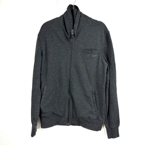Fox Men's Deluxe Full Zip Sweatshirt Medium Gray mcmlxxiv - Picture 1 of 9